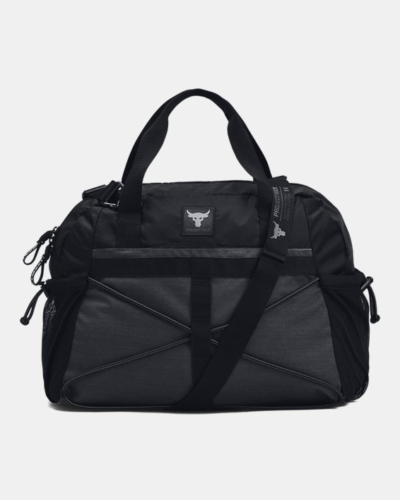 Women's Project Rock Small Gym Bag in Black image number 0